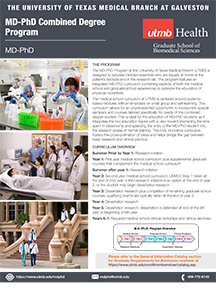 GSBS MD-PhD program flyer